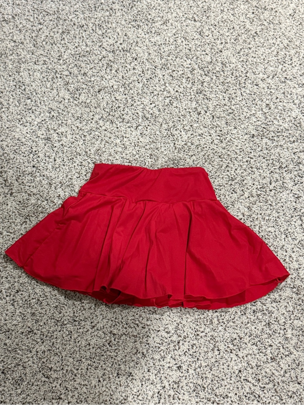 Women's Red Flared Mini Skort